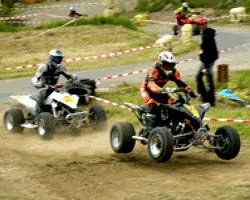 ATV racers